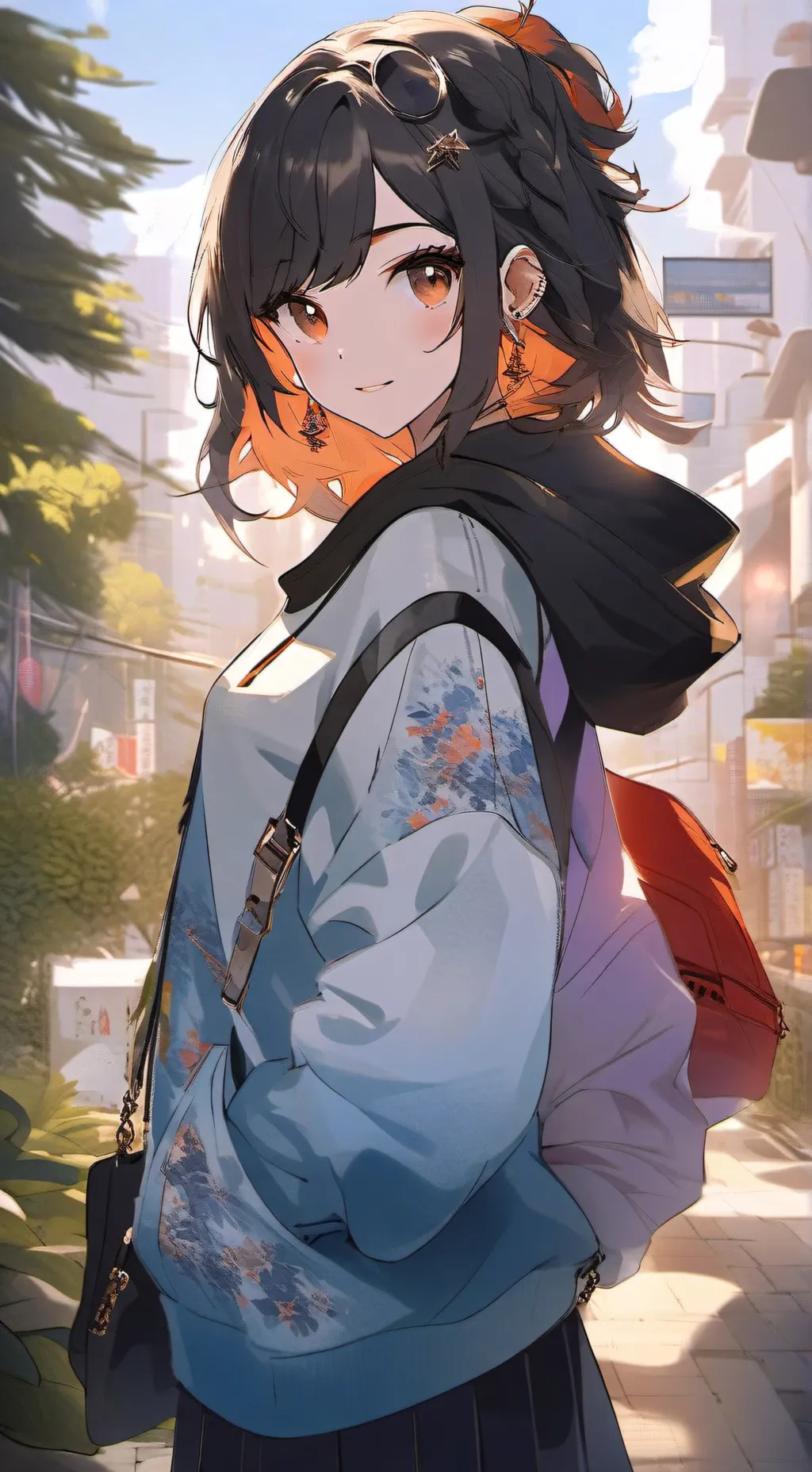 ai character: Ariel  background