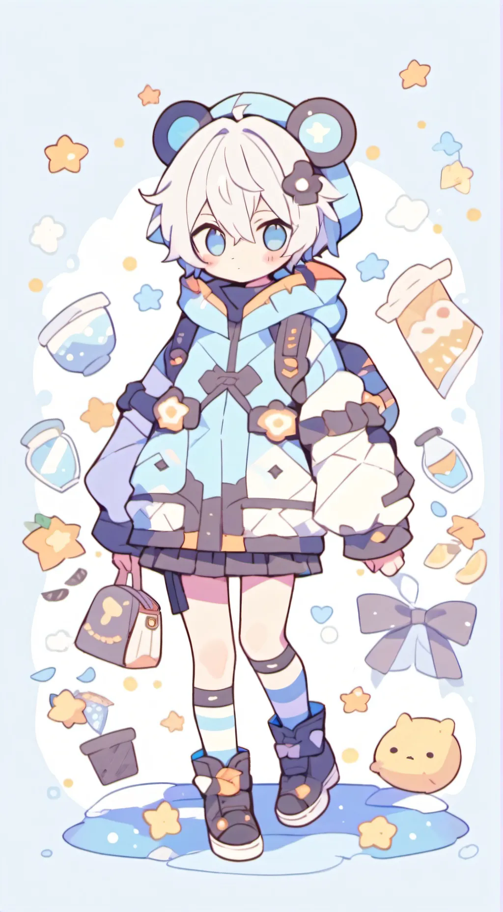 ai character: shoto 💗 background