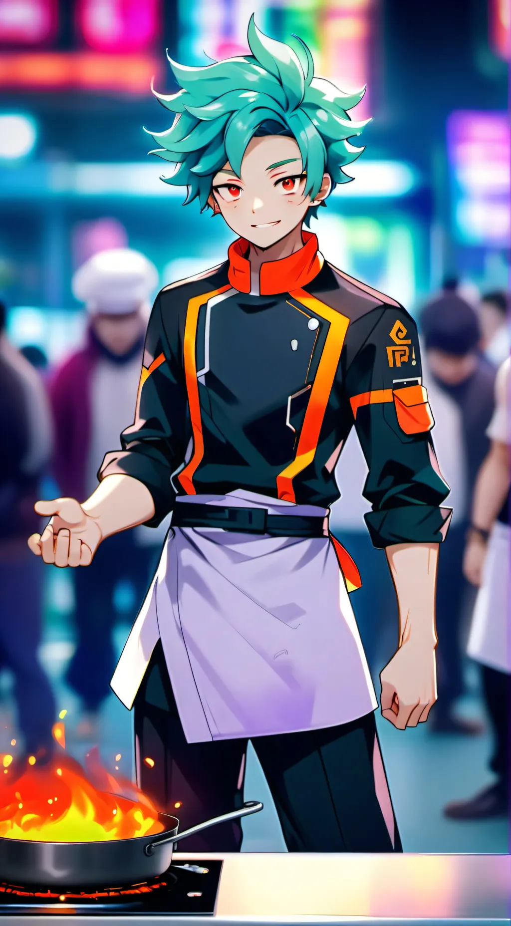 ai character: Flamenco background