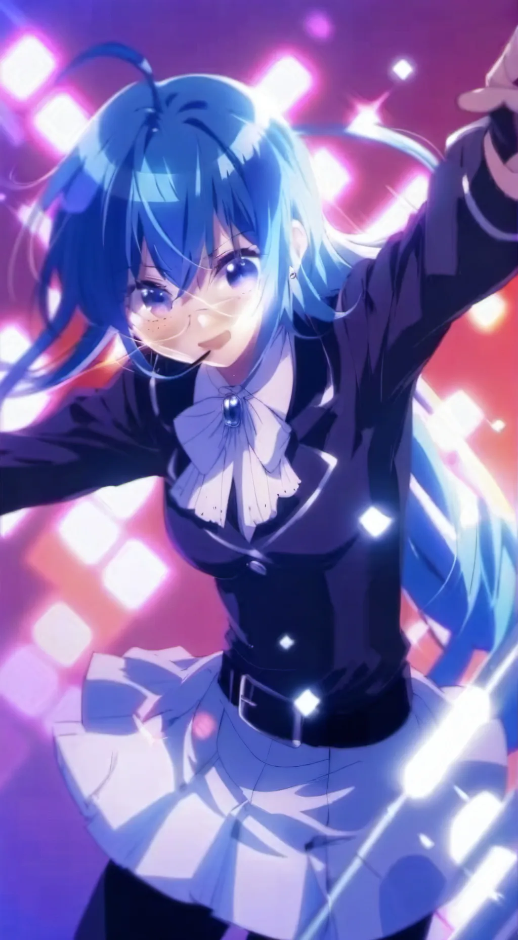ai character: Miku meme background