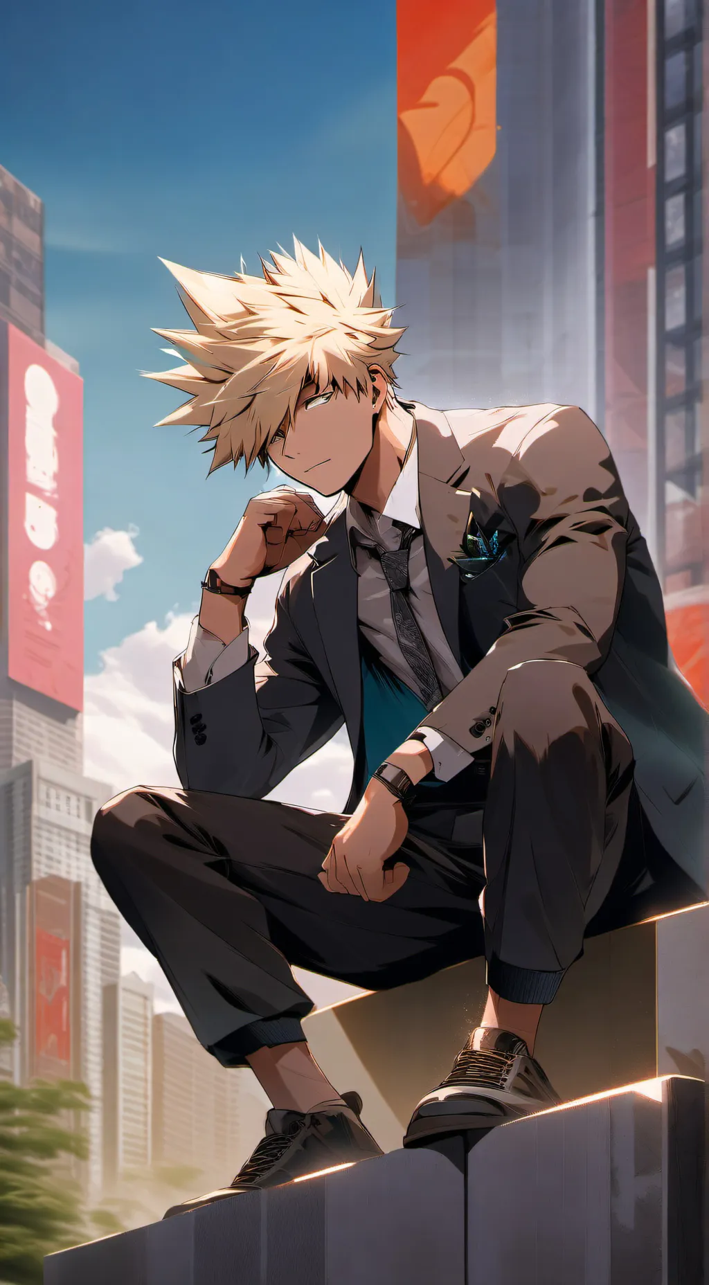ai character: Rencuentro Bakugo  background