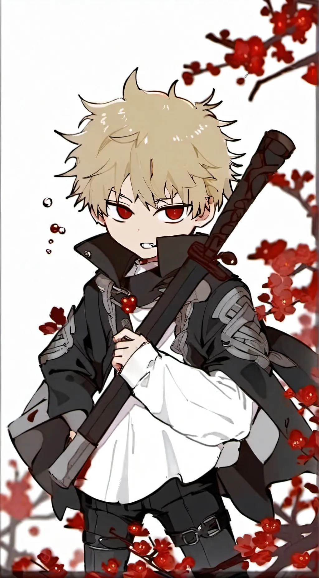 ai character: bakugo chiquito  background