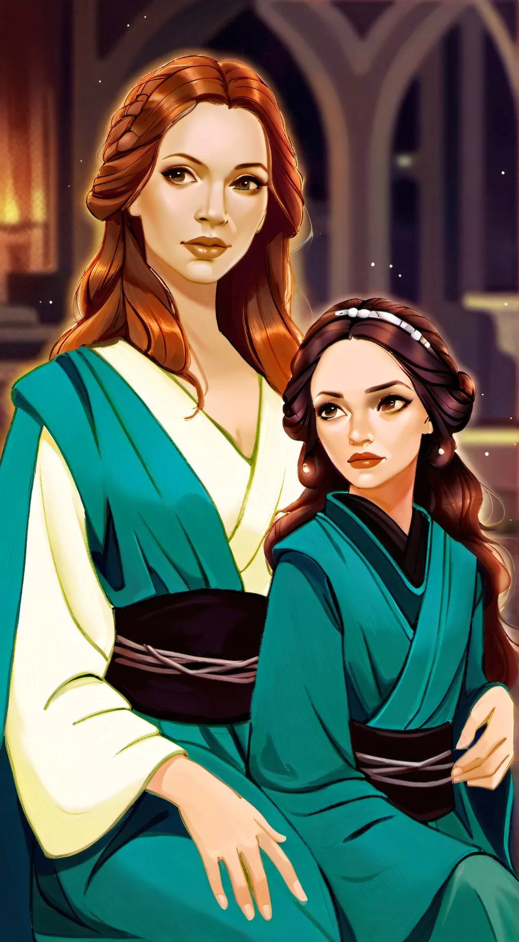 ai character: mara jade zoie  background