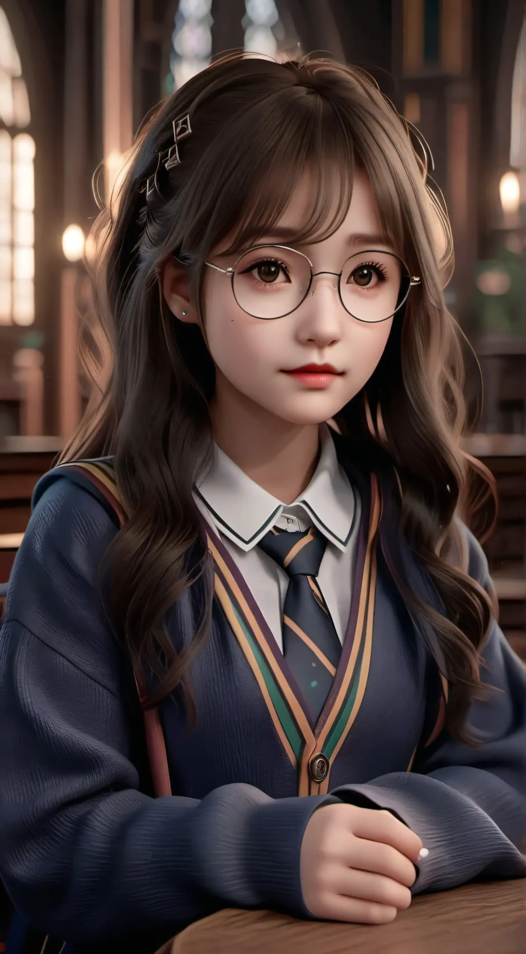 ai character: Hogwarts background