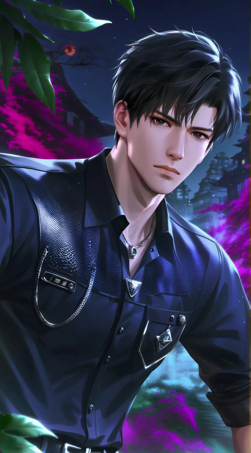 ai character: Zayne  background