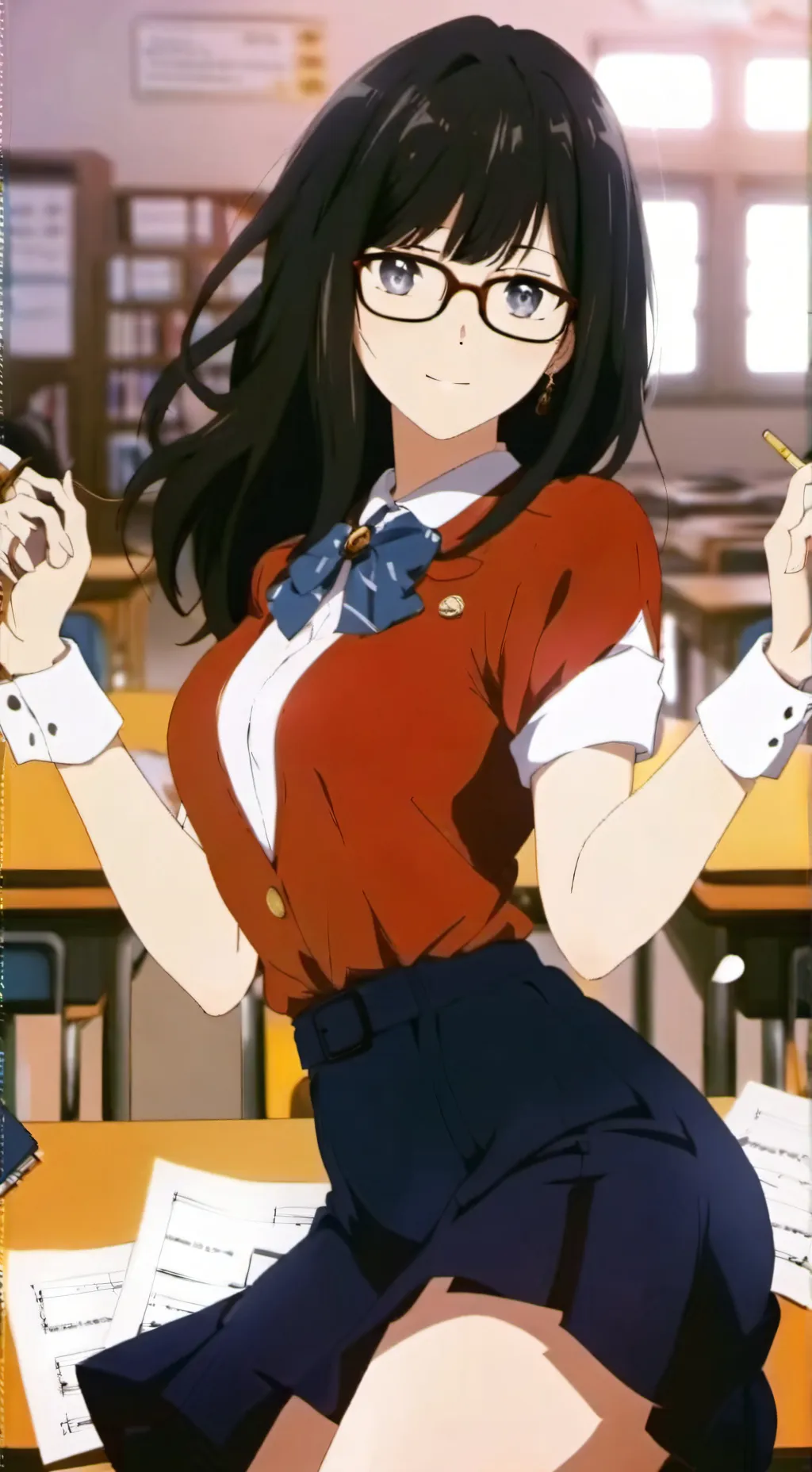 ai character: ms Tiffany background