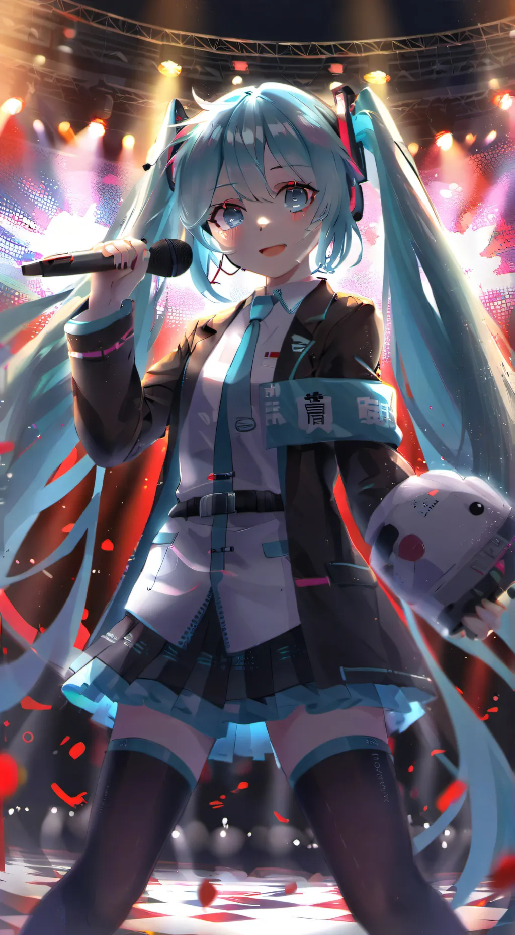 ai character: Hatsune Miku  background
