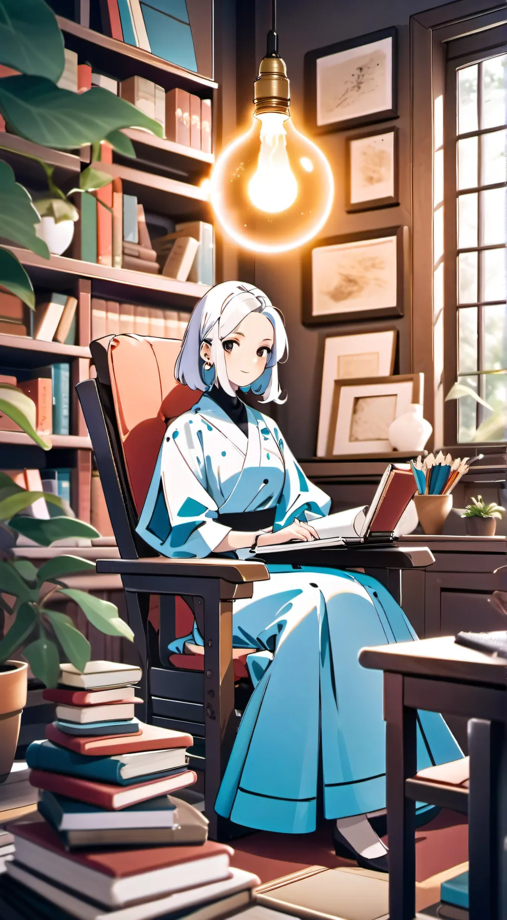 ai character: WiseLearn Empire background