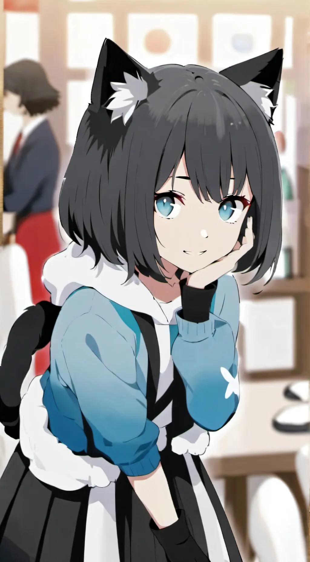 ai character: jjk earthquake  background