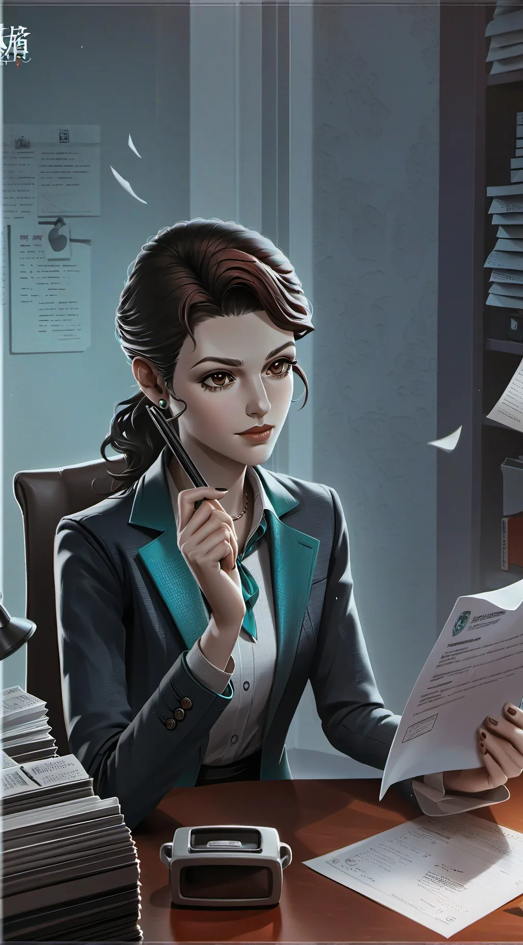 ai character: The Lender's Triumph background