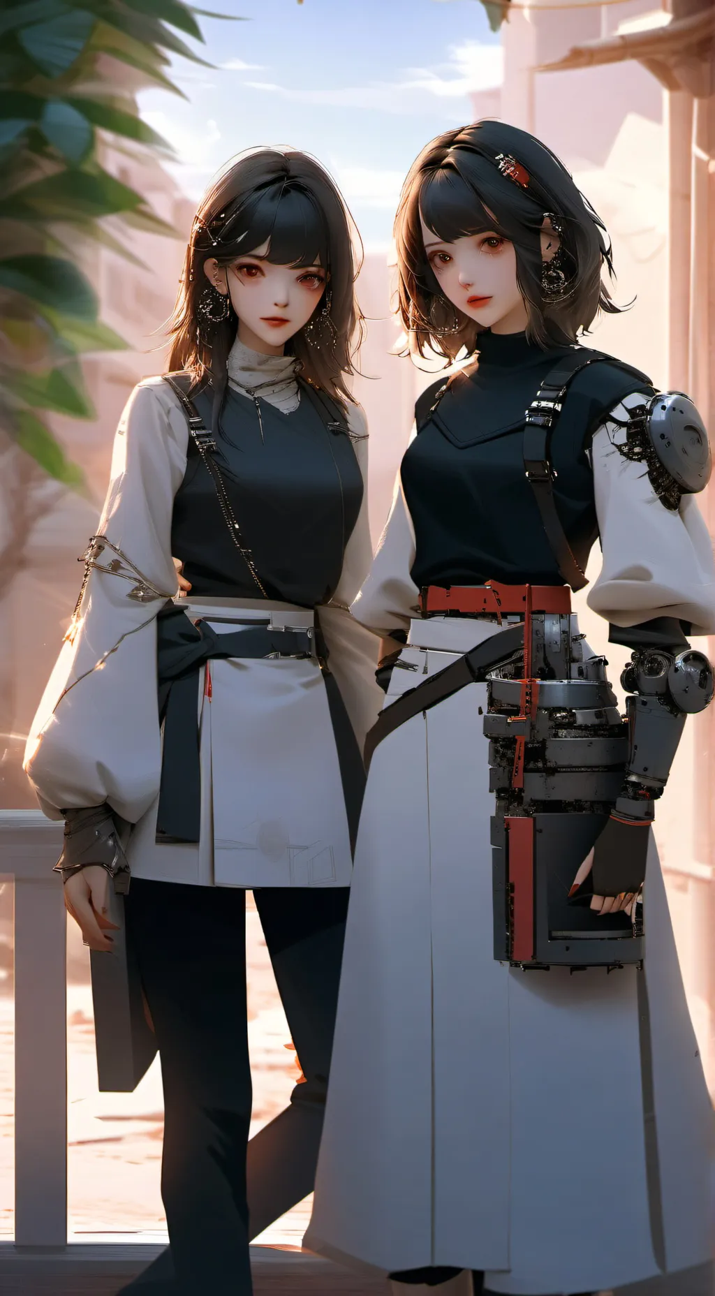 ai character: Kiyumi et Asuka  background