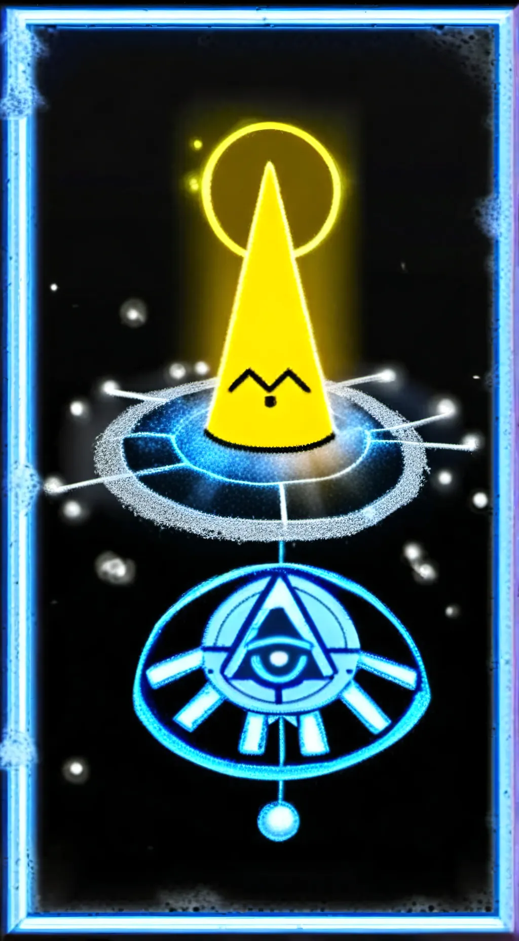 ai character: BILL CIPHER background