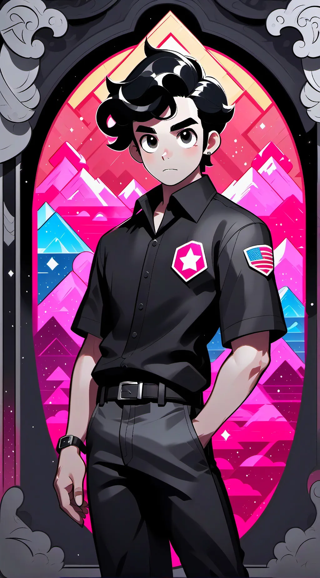 ai character: Steven universe background