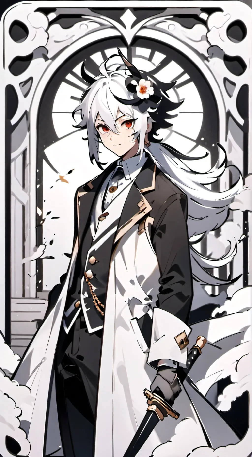 ai character: DABI X TN background