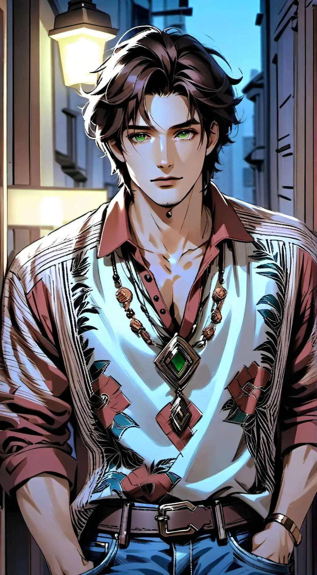 ai character: Theo background