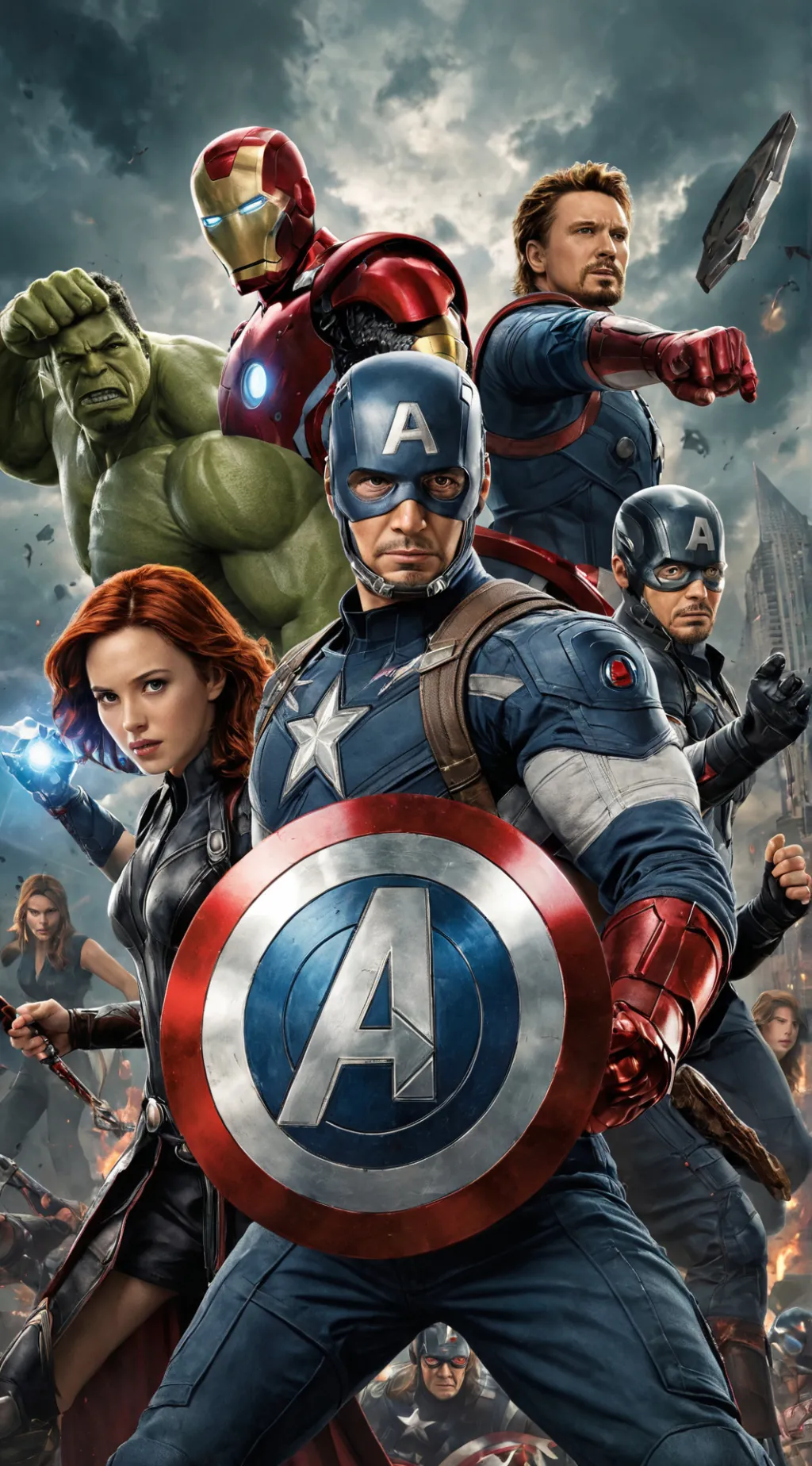 ai character: Avengers 6 background