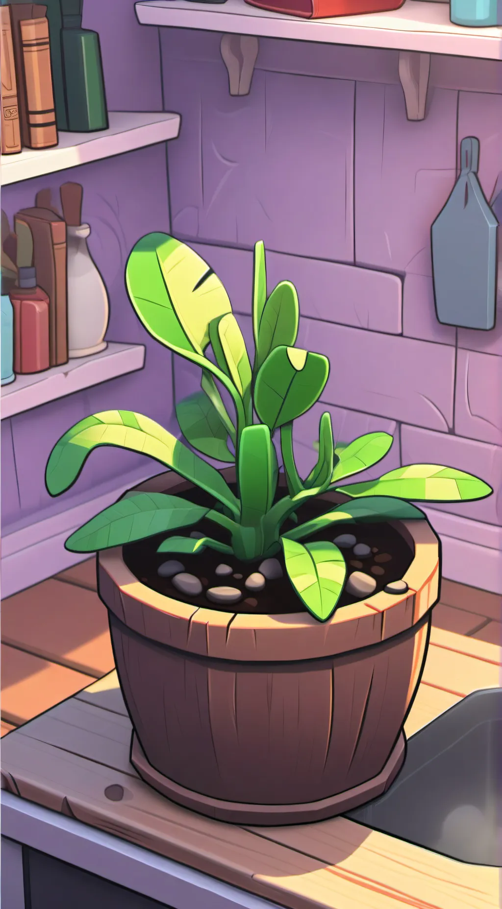 ai character: Planta background