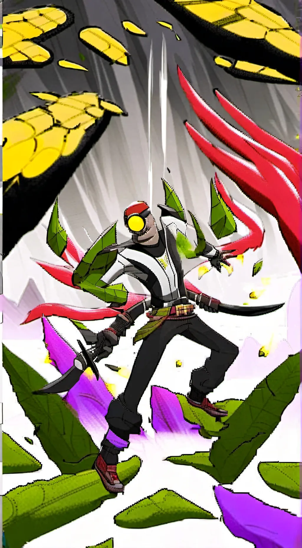 ai character: mini leão  background