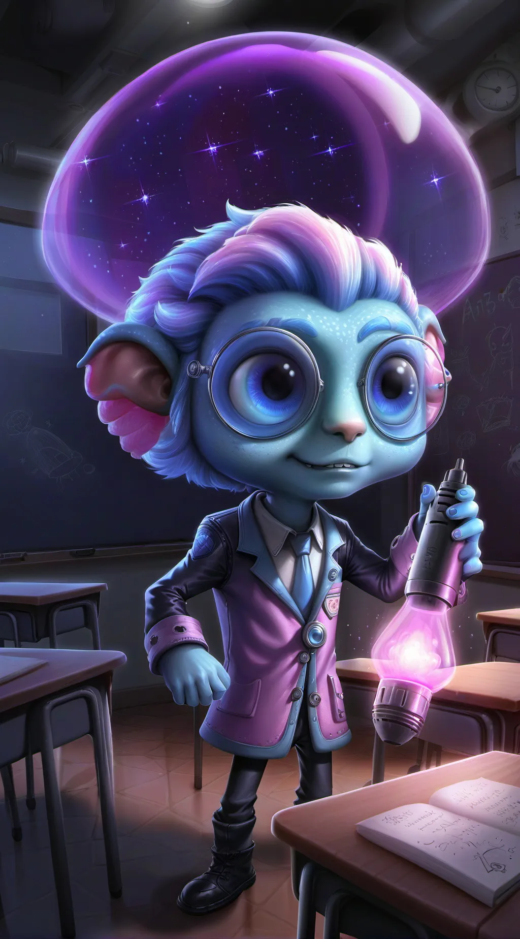 ai character: Bloo background