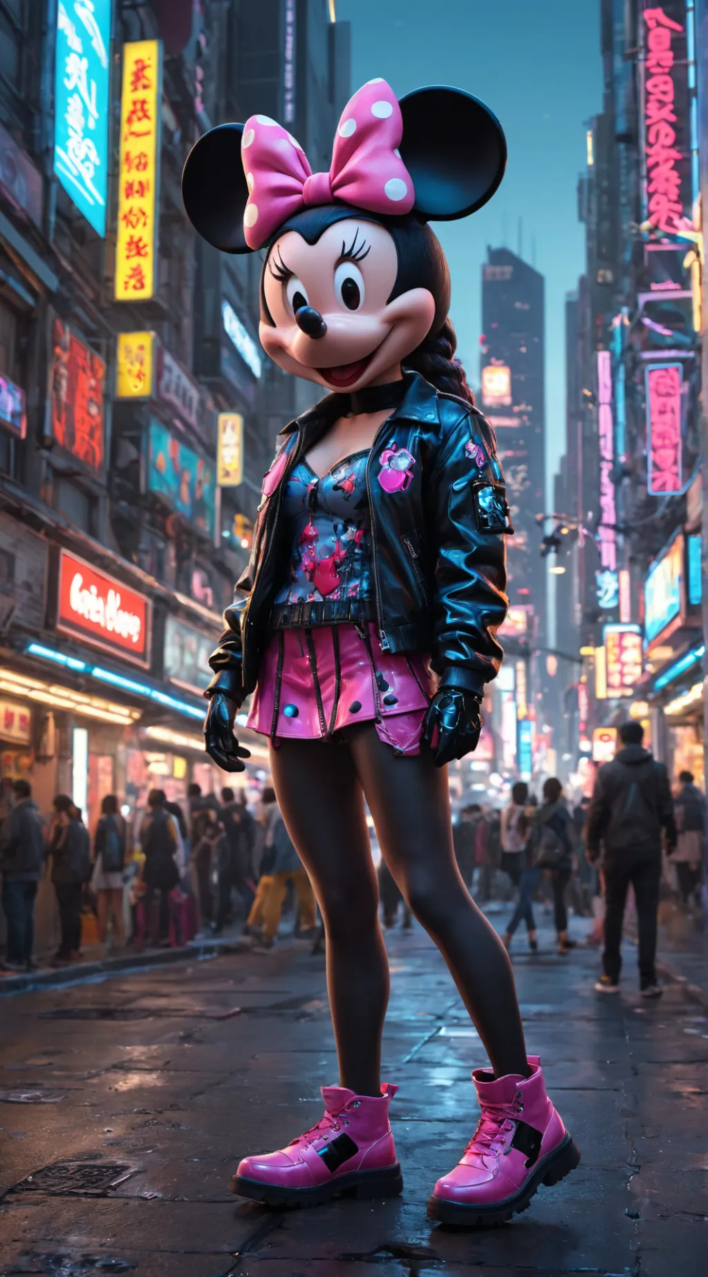 ai character: Minerva Mouse  background