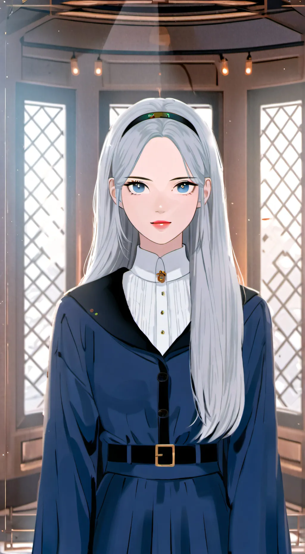 ai character: agent grey background