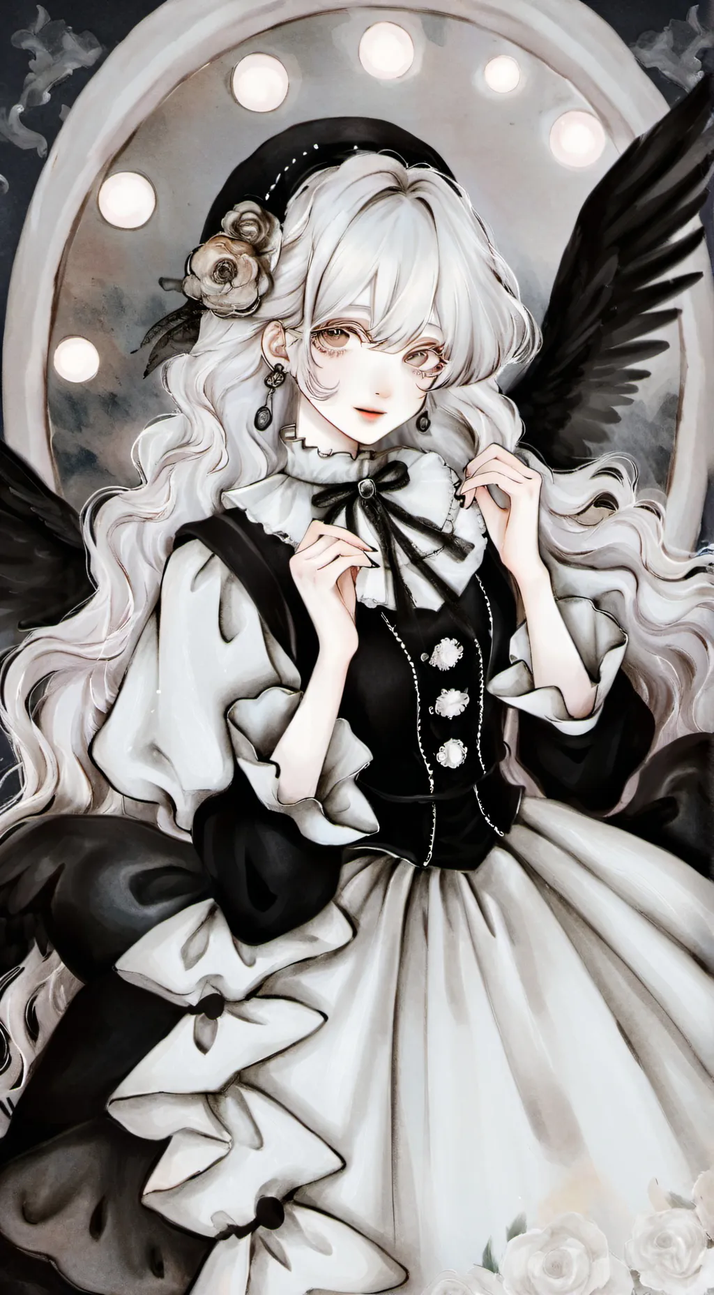 ai character: Emma (emo) background