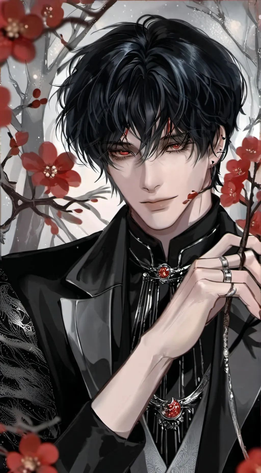ai character: KNY Hashiras  background