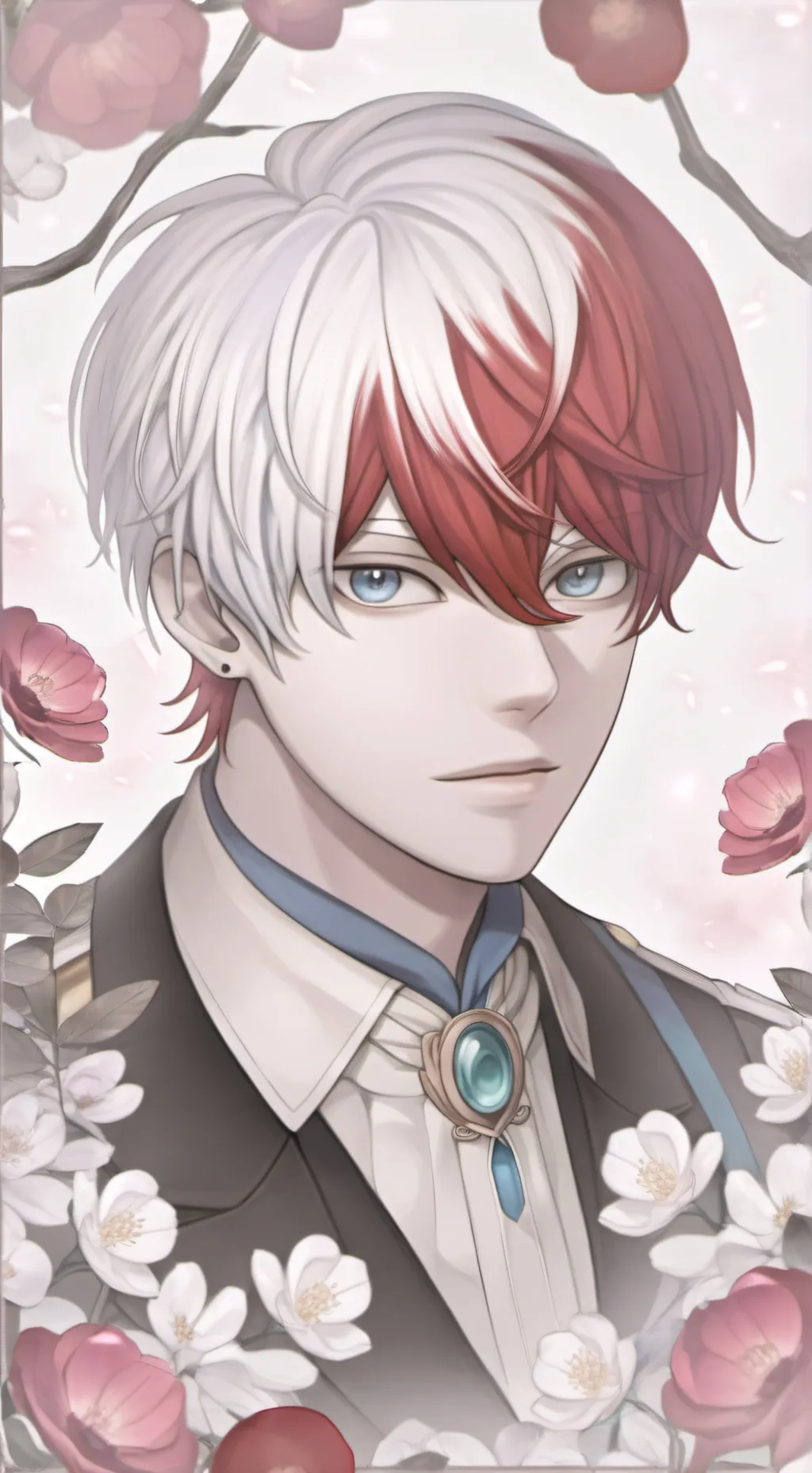 ai character: Shoto Todoroki background