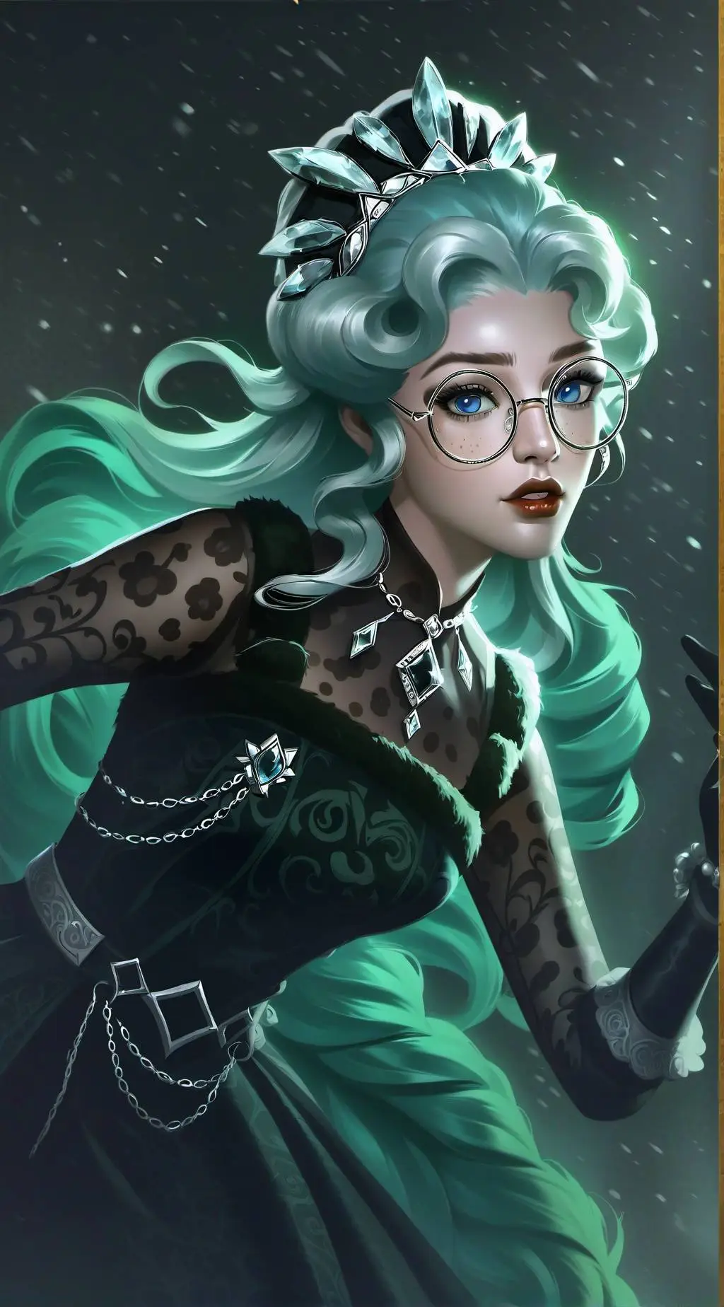 ai character: hh princess  background