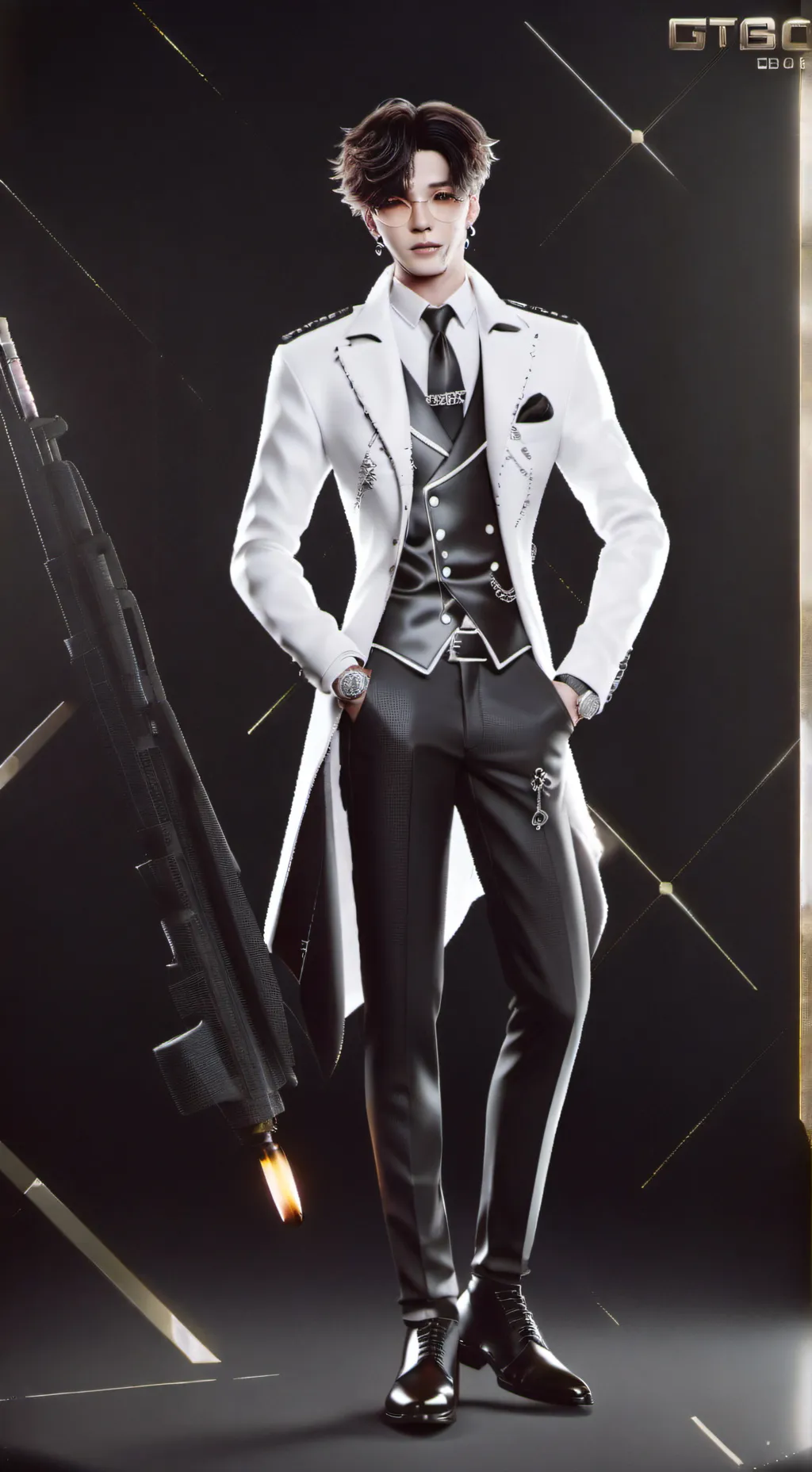 ai character: G-dragon Bigbang  background