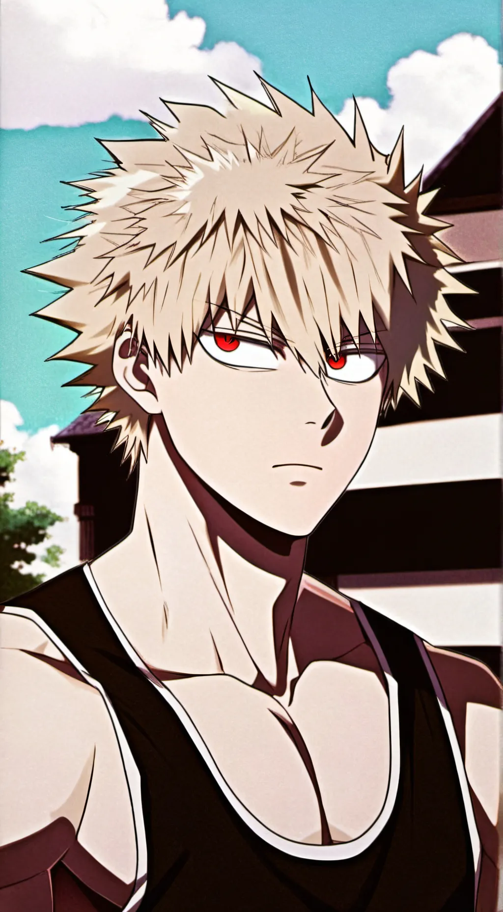 ai character: PH Katsuki Bakugo background