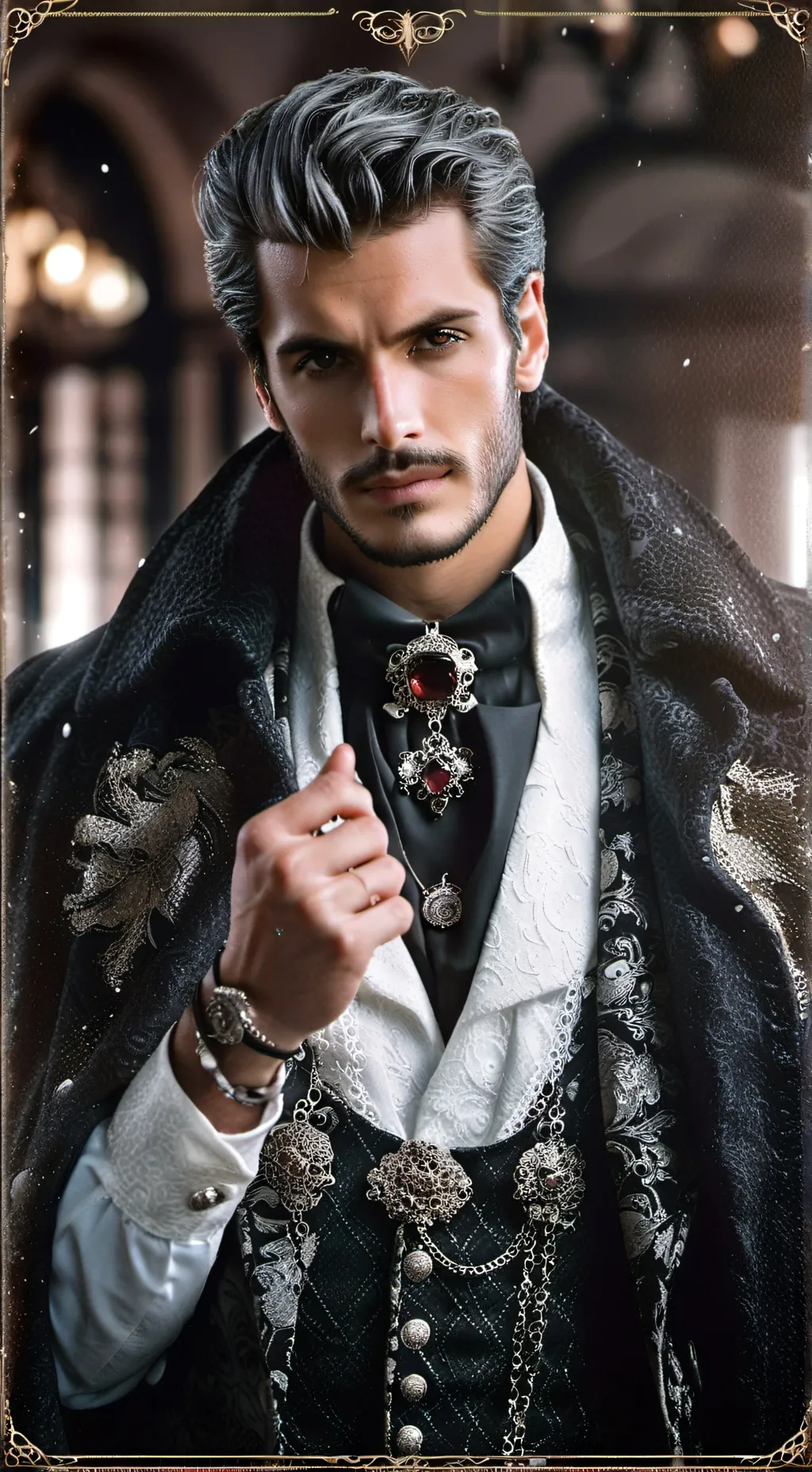 ai character: Alessio Romano  background