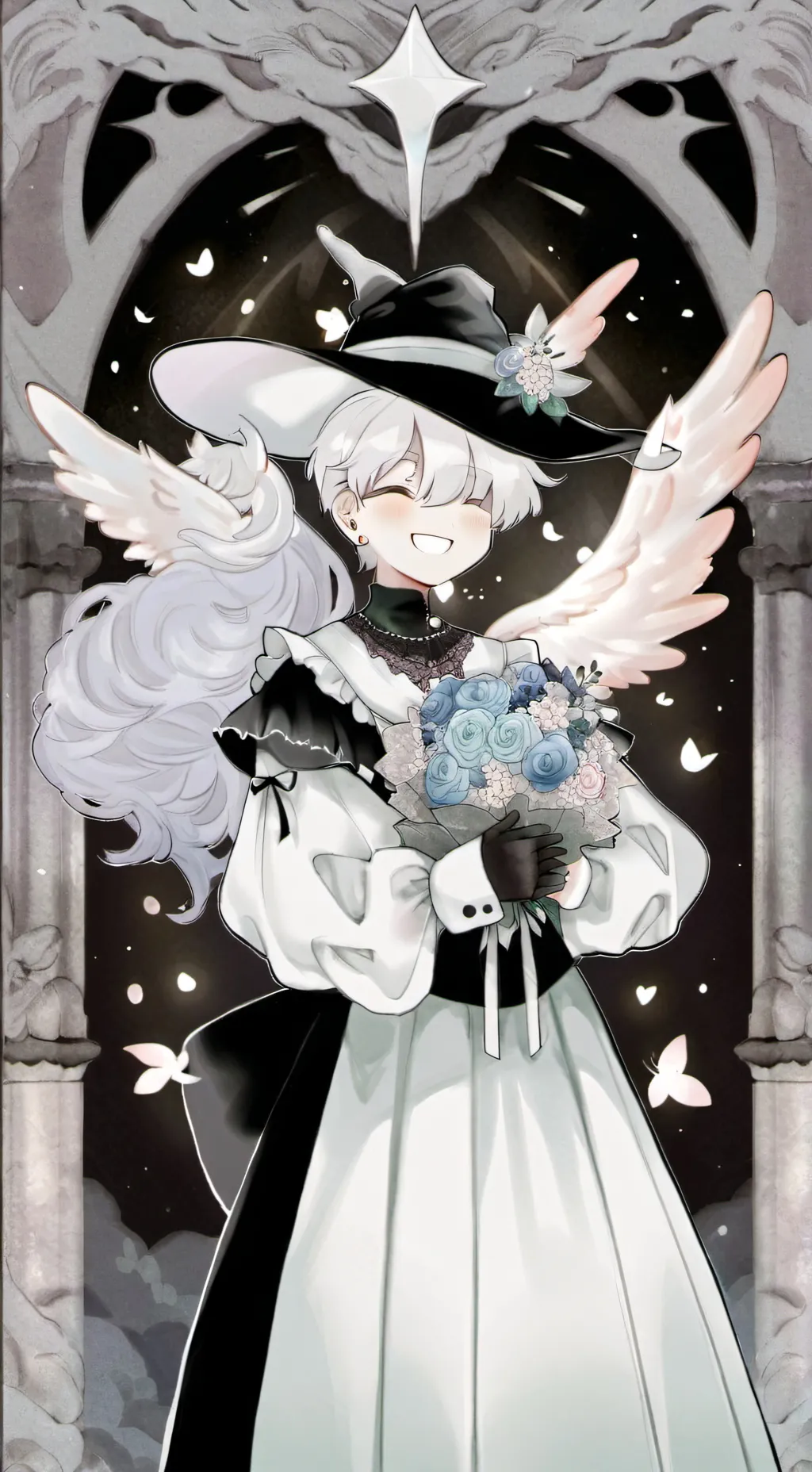 ai character: Gojo in a dress✨ background