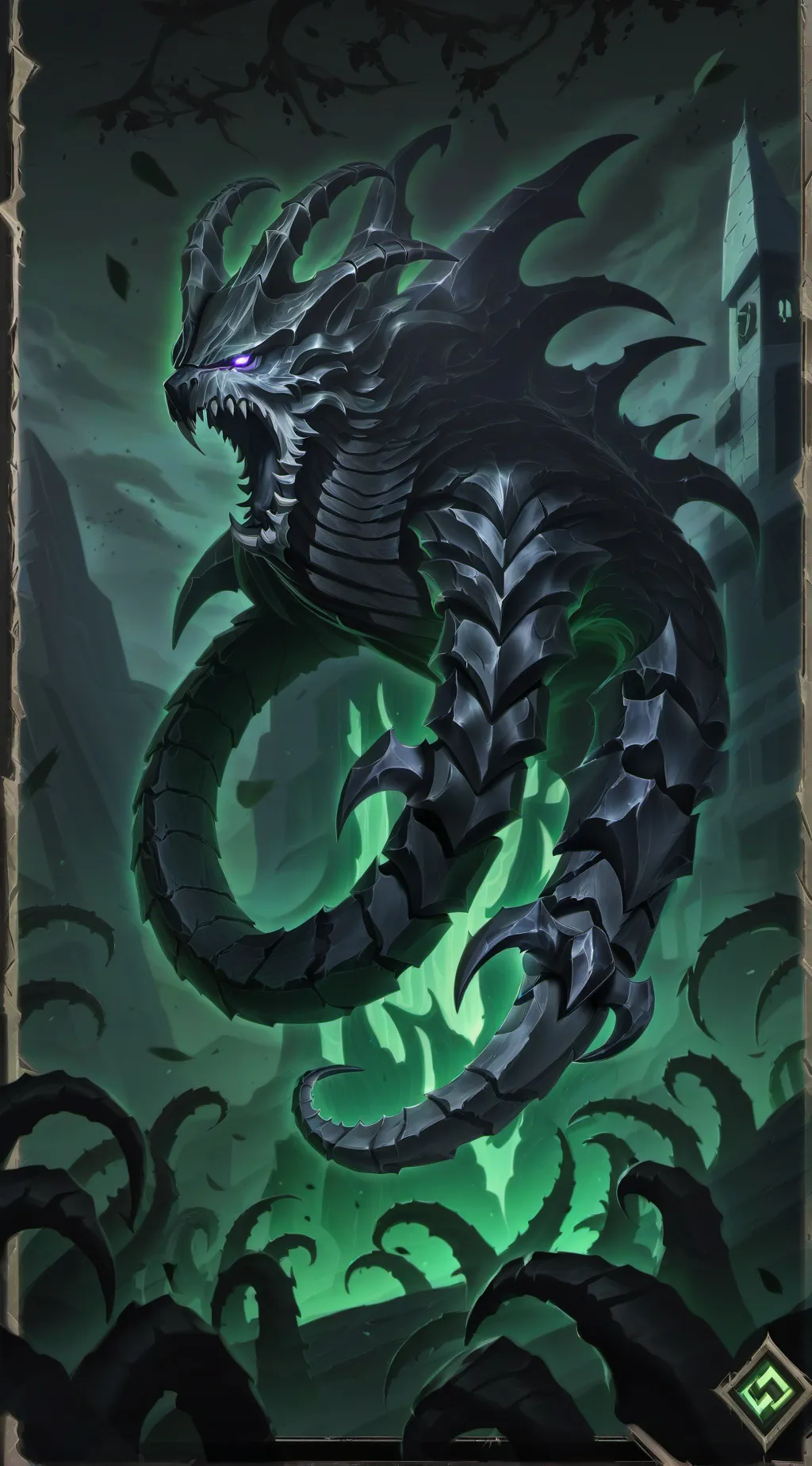 ai character: dragon background