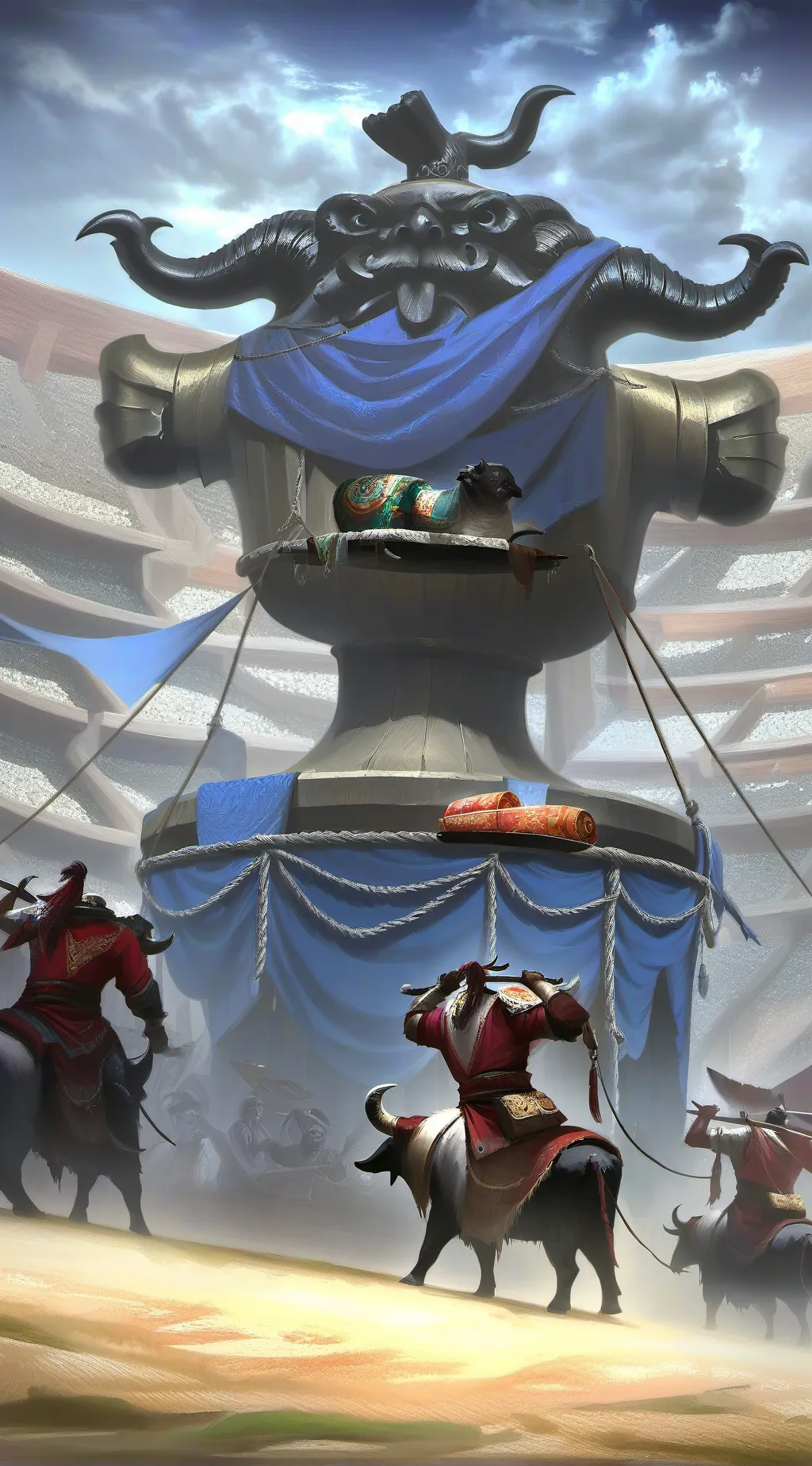 ai character: slave market background