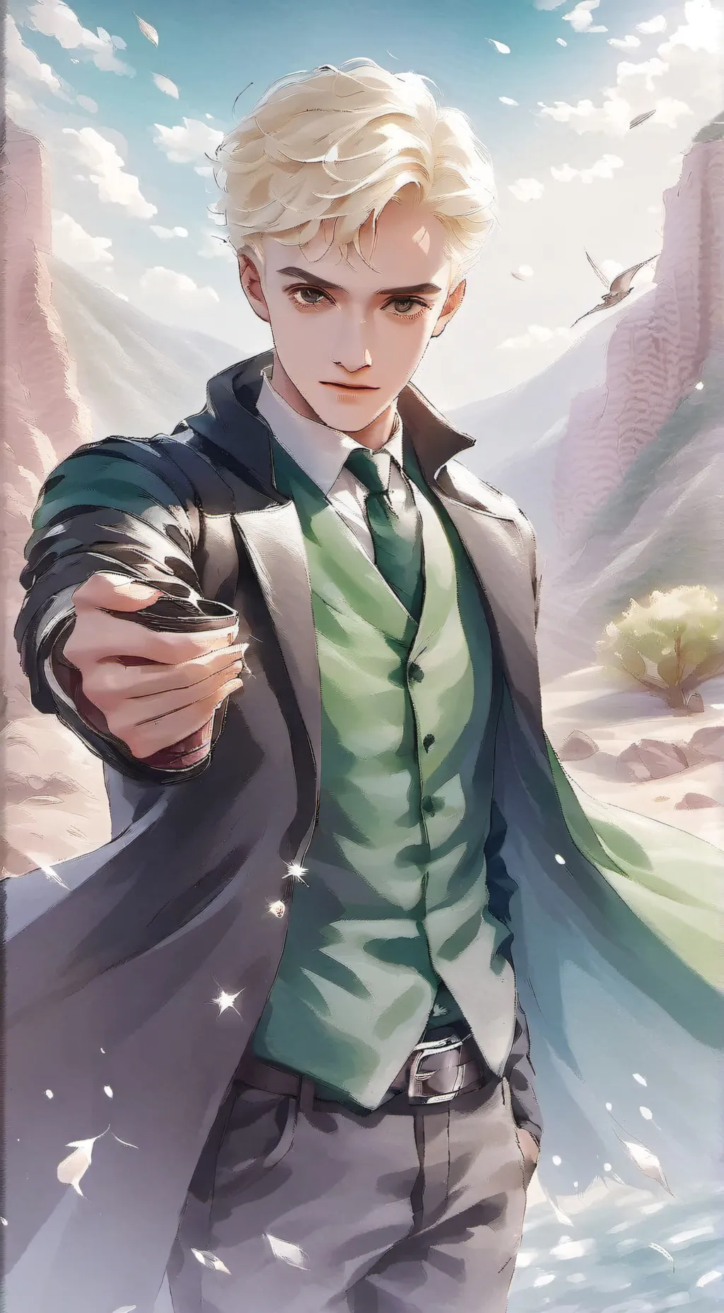 ai character: draco malfoy background
