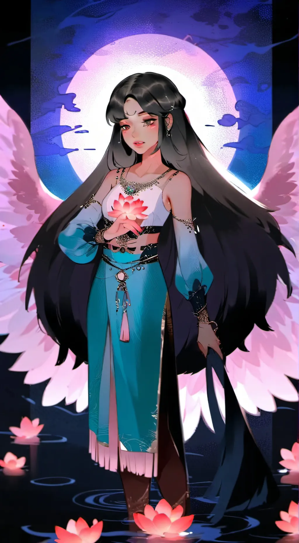 ai character: the angel of gods background