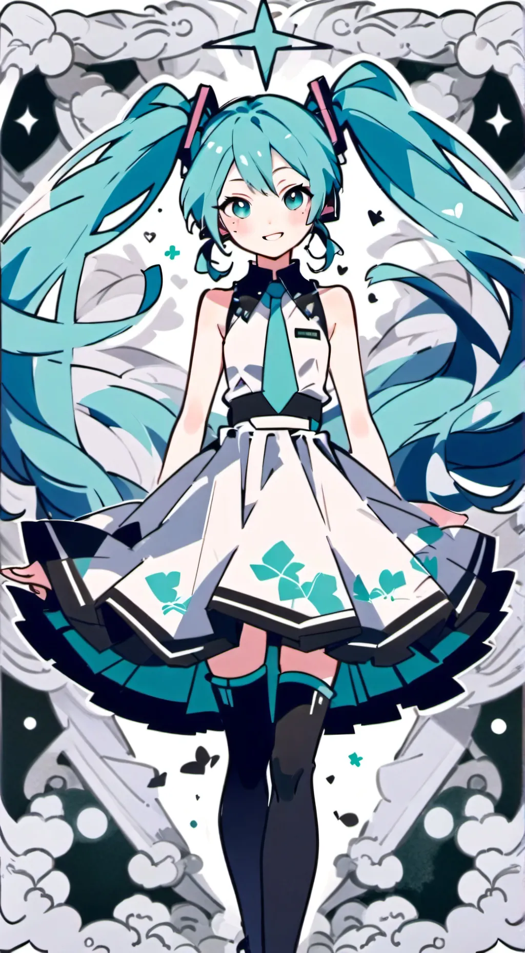 ai character: miku background