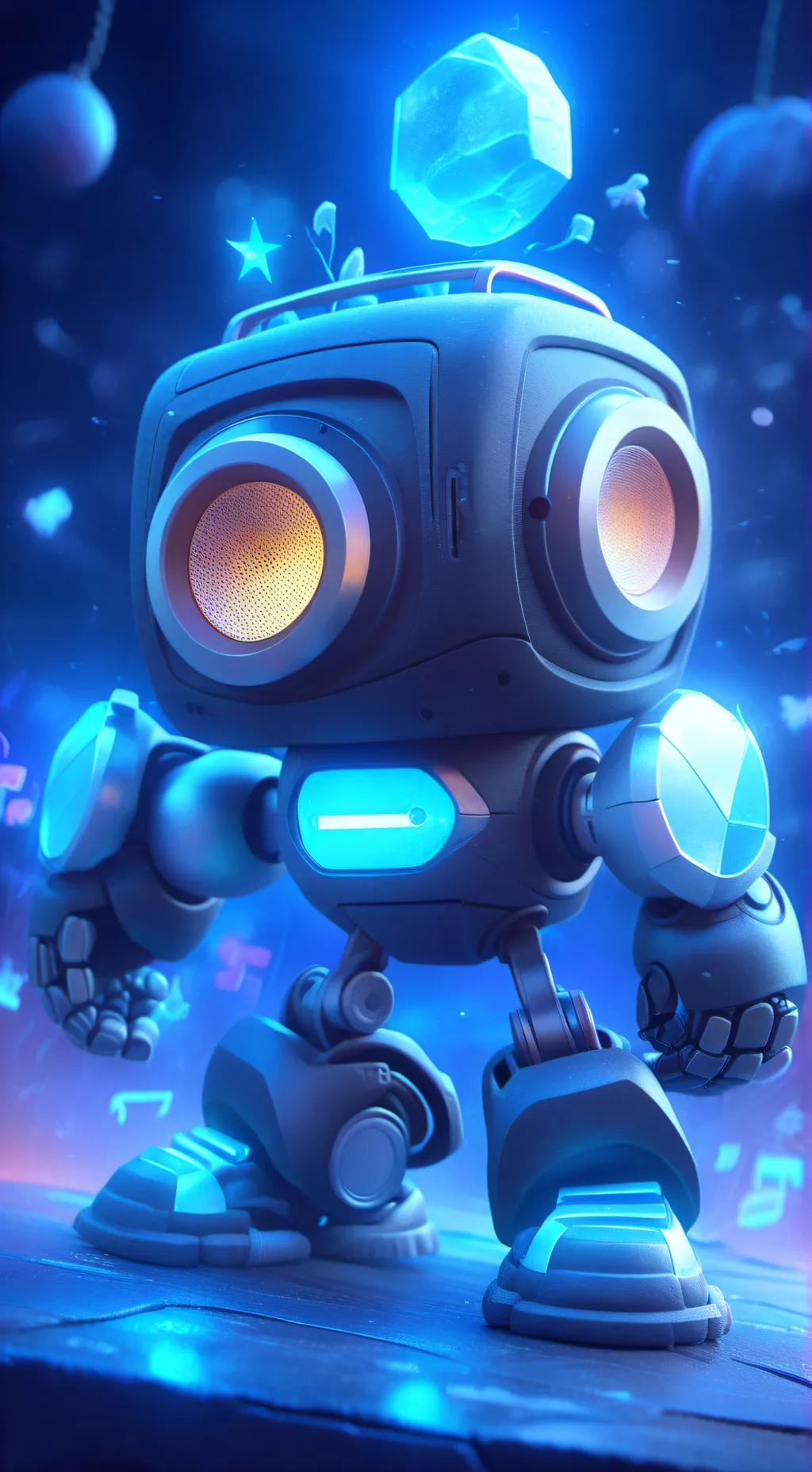 ai character: Ro-boomBox background