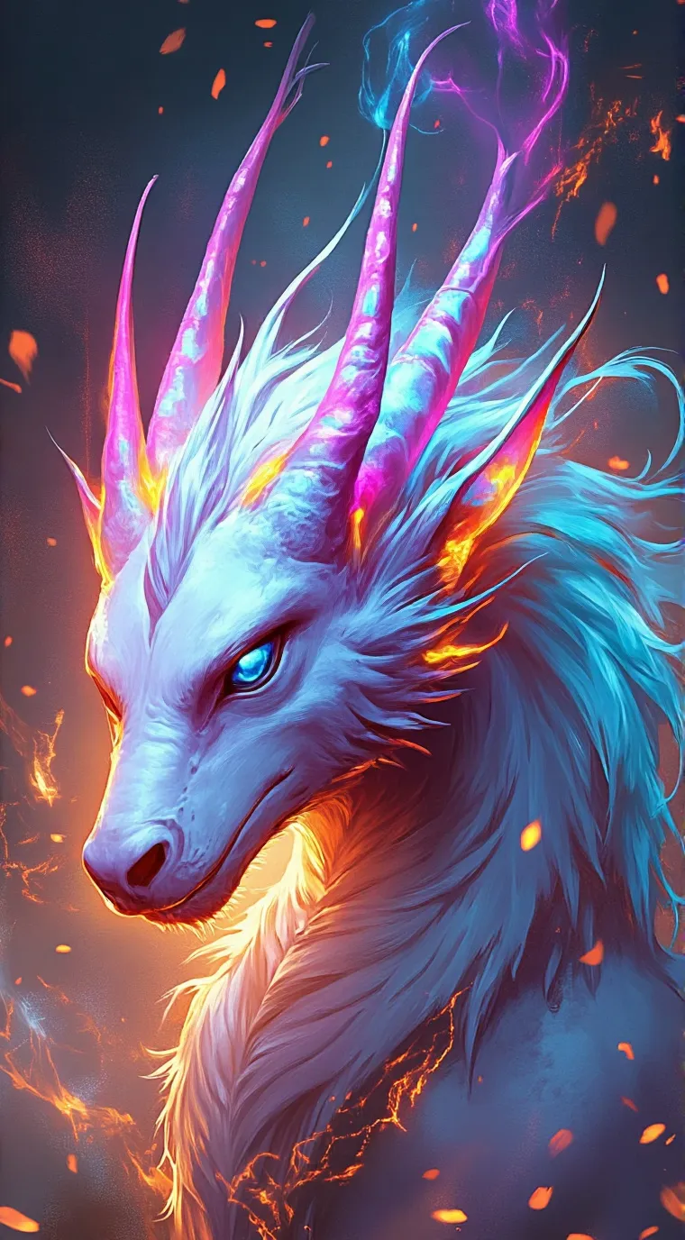 ai character: Dragon forest background
