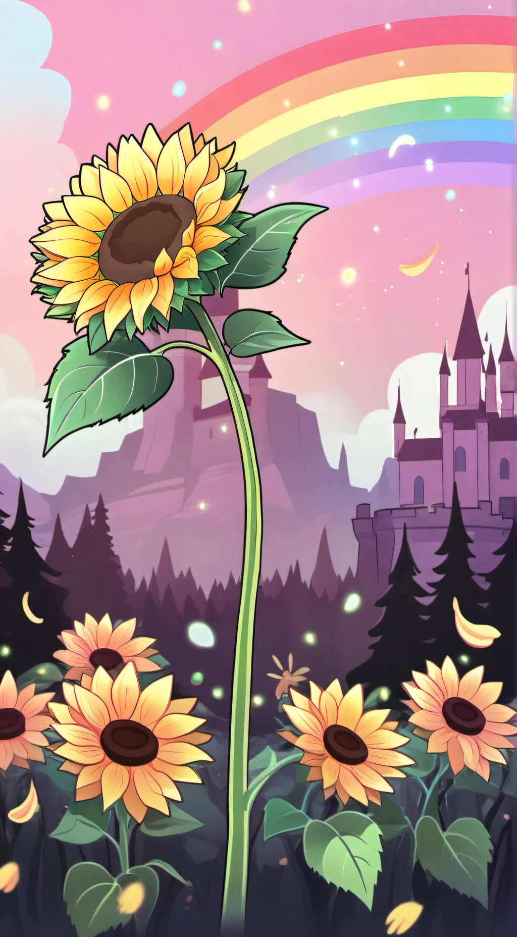 ai character: dandy is sick dw background
