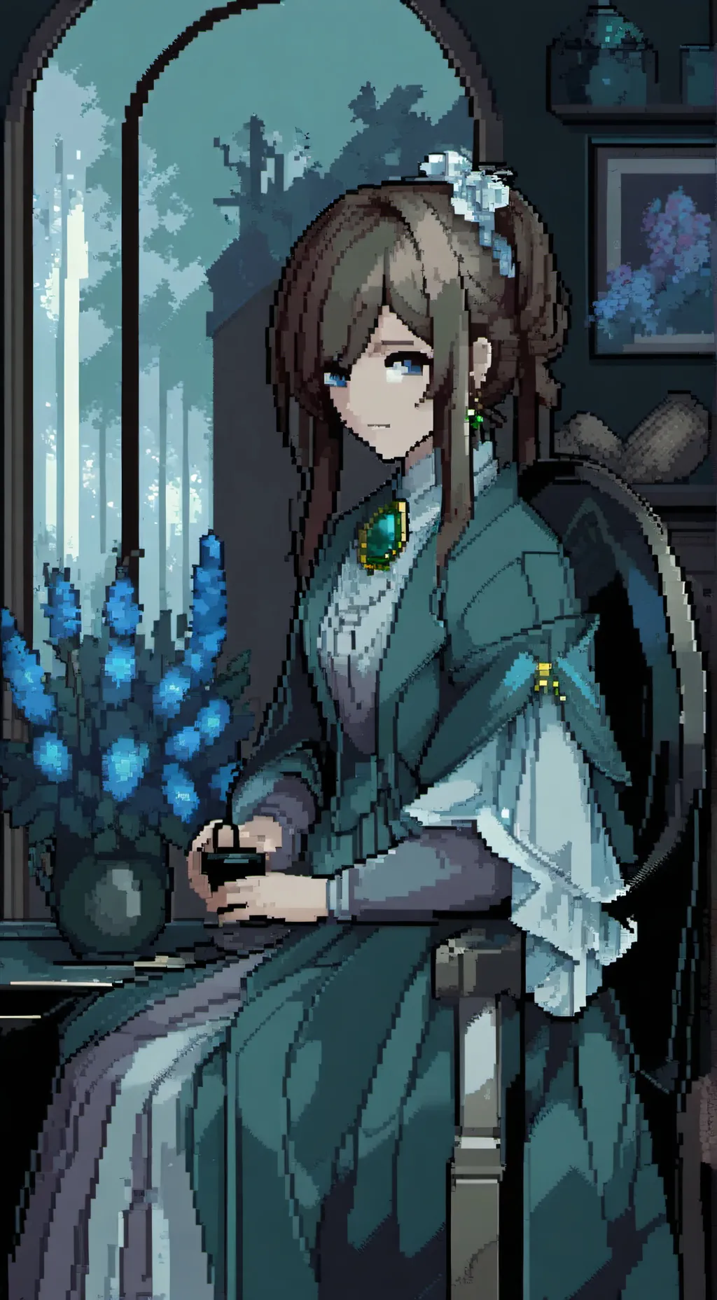 ai character: zombie background