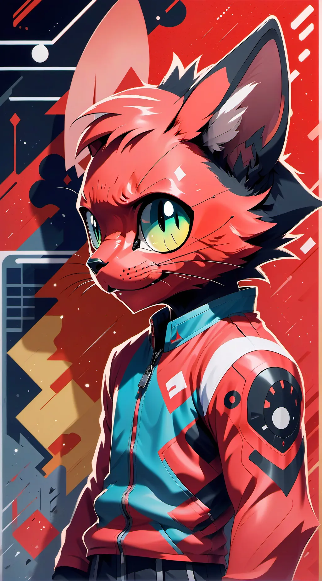 ai character: ---myke revorver-- background