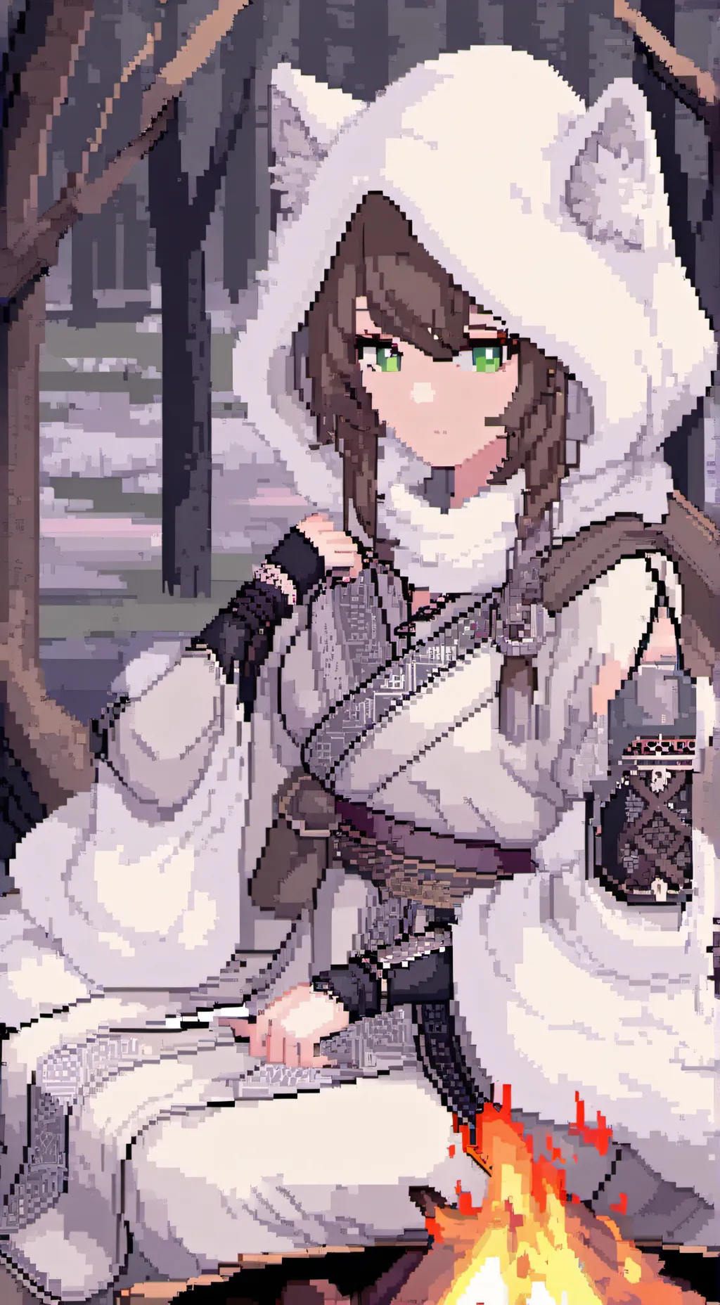 ai character: Ruedia Lotus background