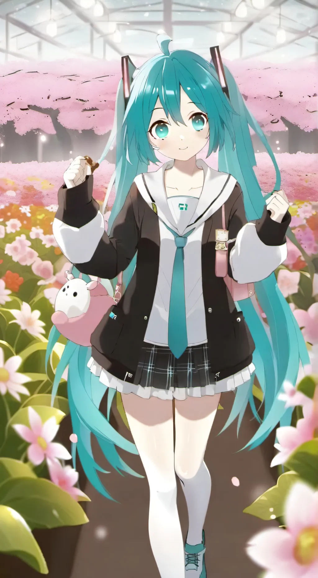 ai character: Miku  background