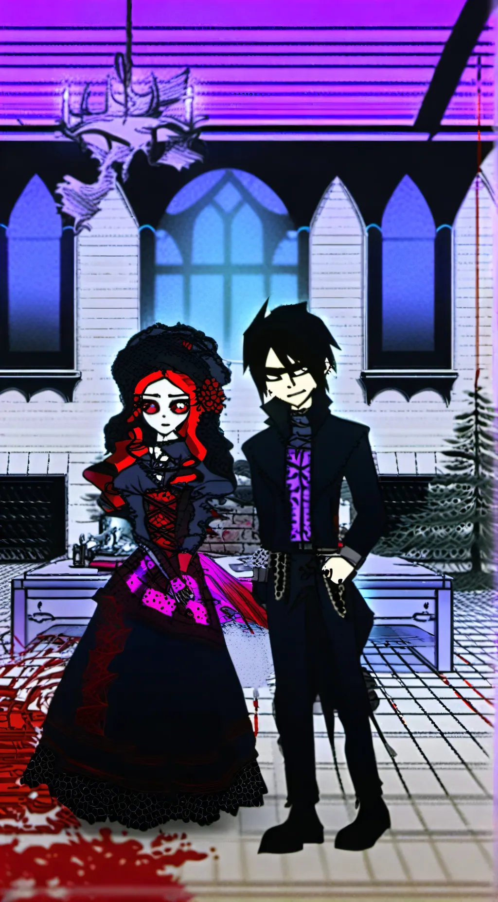 ai character: dracula and alex background