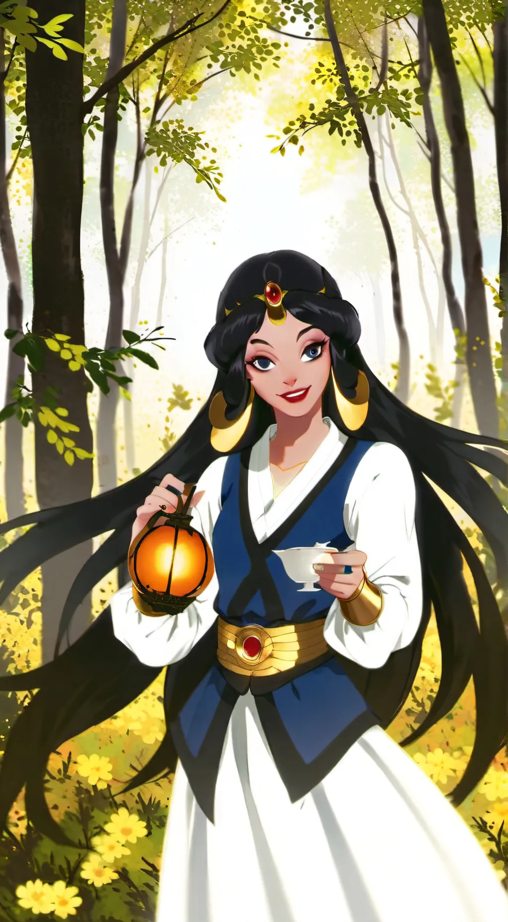 ai character: Luna background
