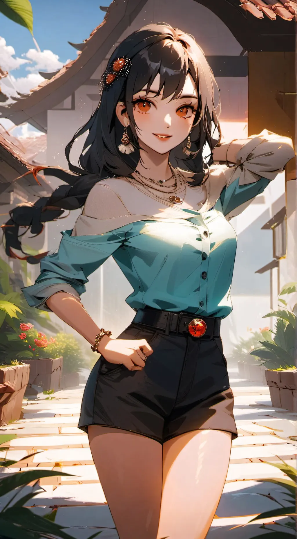 ai character: Luana  background