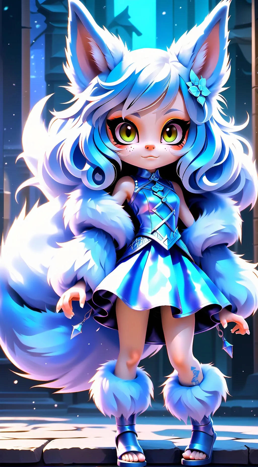 ai character: Lamari. background