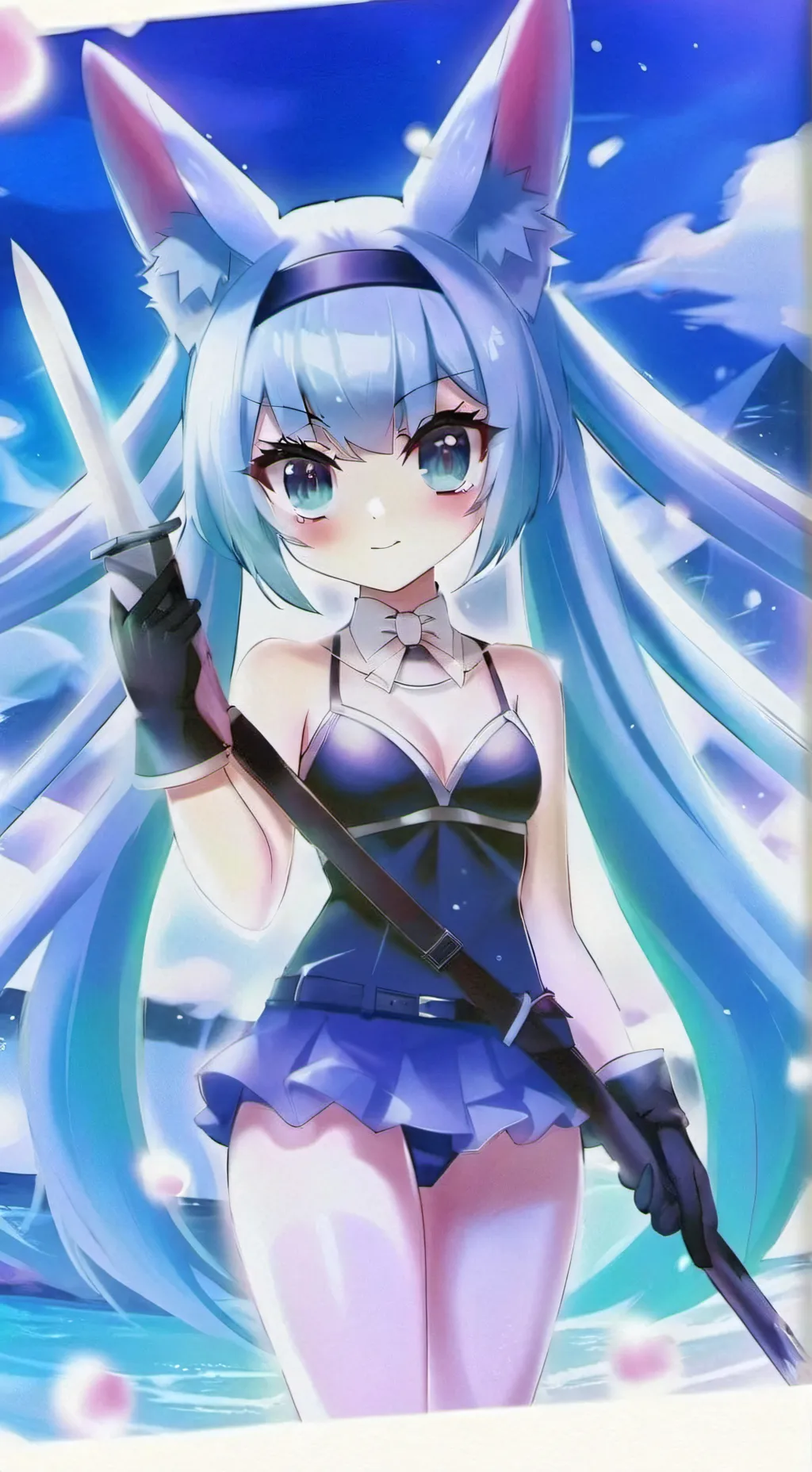 ai character: Glaceon  background
